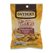 All the flavor of genuine, aged sourdough in a crunchy, traditional pretzel shape. 3 Pack Snyder S Of Hanover Hard Sourdough Honey Mustard Onion Pretzel Pieces 3 5 Oz Walmart Com
