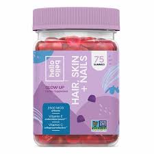 Hello Bello Hair Skin And Nails Gummy 75ct Walmart Com Hair Vitamins Gummies Skin Support