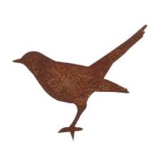 Saremo Gartenstecker Edelrost Amsel Edelrost Gartenstecker Outdoor Dekorationen