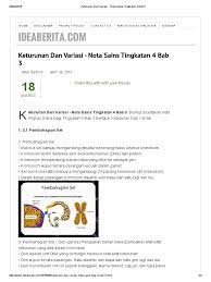 You can do the exercises online or download the worksheet as pdf. Keturunan Dan Variasi Nota Sains Tingkatan 4 Bab 3
