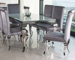 Dining room table and chairs | modern dining room furniture sets ideas. China Modern Home Furniture Louis Dining Table Set With Super White Glass Top China Dining Set Modern Furniture
