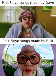 Posting a meme or memes of every Pink Floyd song in chronological order  [Season 2] [Day 235: Love Scene (Take One) : r/PinkFloydCircleJerk