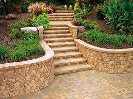 Walkways Hardscaping Stone Walkways Ep Henry Ep Henry Sloped Backyard Landscaping Backyard Landscaping Patio Landscaping