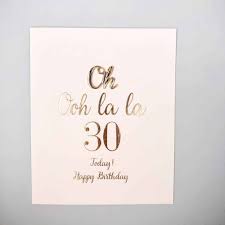 Associations between playing cards, birthdays, and astrology: 30th Birthday Word Charm Card All About Eve At Home