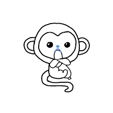 Different positions of a monkey. How To Draw A Monkey Step By Step Easy Drawing Guides Drawing Howtos