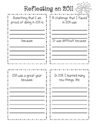 Reflecting On The Past Year Not A Download But Inspiration For Writing New Years Activities Classroom Freebies School Activities