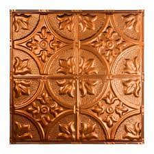 Decorative ceiling tiles plays with natural or artificial light to create an experience unique to your home or workplace. Great Lakes Tin Jamestown Copper 2 Foot X 2 Foot Nail Up Ceiling Tile 5 Pack Overstock 10664457