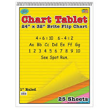 Chart Tablet 24 Inch X 32 Inch Brite Flip Chart 1 Inch