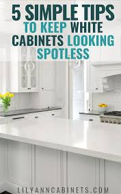 How To Keep Your White Kitchen Cabinets Spotless Kitchen Cabinets White Kitchen Cabinets Paint Cabinets White