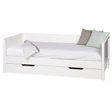 Day beds make practical use of your space. Nikki Day Bed In White With Optional Trundle Drawer Woood Cuckooland