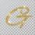 Transparent Gold Letter G