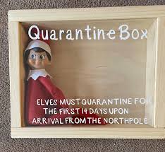 You Can Quarantine Your Elf On The Shelf This Year The elf can clearly check on your kids by peeking. quarantine your elf on the shelf