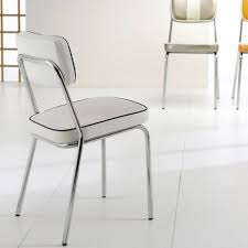 Harlowe leather chaise your price from. Chaise Design Ergonomique Et Stylisee Au Meilleur Prix Chaise Sixties Hollywood Blanche Inside75
