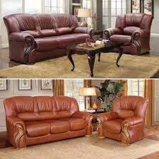 A sofa is a wider variety of a couch with more prominent backrests. Boston Luxus Couchgarnitur Echtleder Eiche