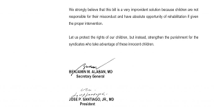 Another factor which proves that the philippines has a poor system of education is that the government fails to give the proper support to several skilled and talented young filipinos. Position Paper Of The Philippine Medical Association On The Lowering Of The Age Of Criminal Liability Philippine Medical Association