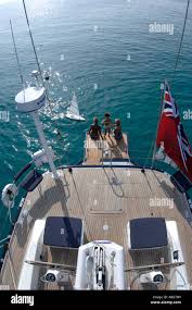 Rich Page, Nautica Swan 82S "Nikata" Shot from helicopter of the coast of  Monaco Stock Photo