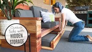 Maybe you would like to learn more about one of these? Diy Outdoor Sofa With Hidden Storage Youtube