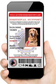 We Provide Emotional Support Dog Id In Digital Version To Carry In Your Smart Phone Or Tablet Emotional Support Emotional Support Dog Service Animal