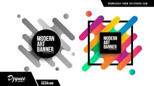 Illustrator Tutorials Modern Art Banner Flat Illustrator Tutorials Banner Banner Design