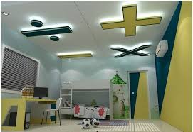 Simple Plaster Of Paris False Ceiling For School Age Kids Room House Ceiling Design Ceiling Design False Ceiling Design