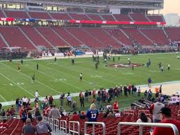 levis stadium section 121 home of san francisco 49ers