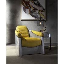 Extra 20% discount on sale items big brown bag sale. Mustard Yellow Leather Chair Wayfair