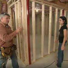 Introduction turn your unfinished basement into beautiful, functional living space. How To Frame Walls For A Basement Room This Old House