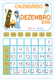 Calendário De Dezembro De 2018 E Janeiro De 2019 Calendario Dezembro 2018 Calendario Dezembro Atividades De Alfabetizacao Calendario Escolar