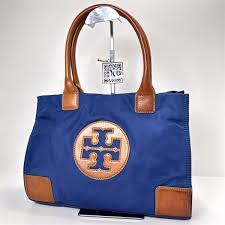 4230-Túi xách tay-TORY BURCH cloth & leather tote bag-Đã sử dụng/Khá mới -  KIWIKI BOUTIQUE
