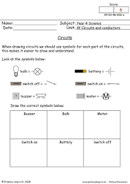 Primaryleap Co Uk Circuit Symbols Worksheet Biology Worksheet Elementary Worksheets School Worksheets