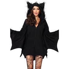 Leg Avenue Cozy Bat Wings Plush Furry Goth Adult Womens Halloween Costume 85311