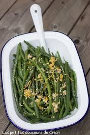 Les Petites Douceurs De Cricri Recette Haricots Verts A L Ail Et Au Citron Recette Haricot Vert Haricots Verts A L Ail Haricots Verts