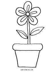 Flower pot step by step drawing for kids. How To Draw A Flower Pot Easy