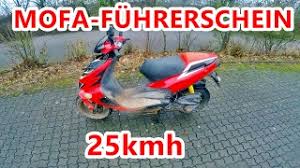 Ist man in dem alter, in dem man ein mofa auch ohne prüfbescheinigung führen darf, ist es jedoch nicht. Mofa Fuhrerschein Youtube