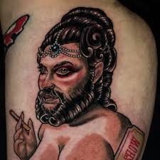 Fun little bearded lady from a while ago! . . . .  #neotraditional#ntgallery#ink#tattoos#inked#art#tattooed#tattooartist#tattooist#bodyart#tattooink#neotrad#tattoosofinsta#tattoocharlotte#boldwillhold#dip&rip#bodymod#neotraditionaltattoos#tattoodesign  ...