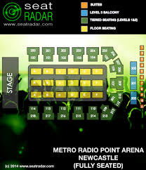 Metro Radio Arena Newcastle Seatradar Com