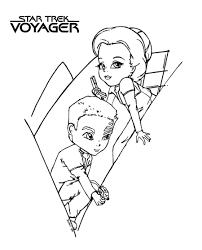 Janeway And Chakotay By Jadedragonne On Deviantart Coloring Books Coloring Pages Digi Stamps