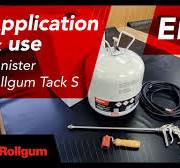 EPDM Installation - Use of Rollgum Tack S Adhesive Canister
