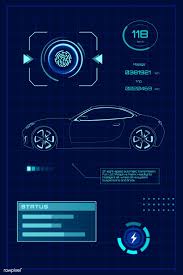 Neon Black And Blue Lamborghini 