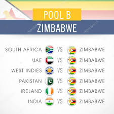 Cricket World Cup 2015 Time Table Stock Vector
