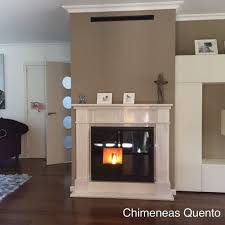 Chimenea Quento Modelo Ledin Con Insert De Pellet Rika Interno La Coruna Pontevedra Santiago De Compostela