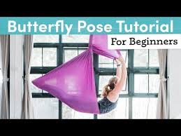 Aerial Yoga Pose For Beginners Butterfly Pose Youtube In 2021 Aerial Yoga Butterfly Pose Yoga Poses For Beginners