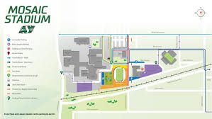 Mosaic Stadium Parking Map Saskatchewan Roughriders