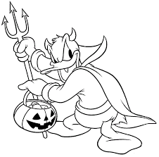 Print out the coloring sheet and color in binky as you learn about peanut allergies! Devil Coloring Pages Devil Duck Costume Disney Halloween Printable 2021 2030 Coloring4free Coloring4free Com