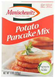 These potato pancakes are not only great for breakfast, they're perfect for pancake day and are cheap variations on the potato pancake recipe can be found in eastern europe, germany and tip the potato into a bowl and mix with the flour, egg and seasoning. Manischewitz Potato Pancake Mix 6 Oz Walmart Com Walmart Com