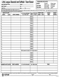 Here are enlisted various lineup cards with proper rows and columns. Baseball Roster Form Fill Out And Sign Printable Pdf Template Signnow