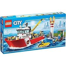 Lego 60109 City Jeu De Construction Le Bateau Des Pompiers Lego City Fire Lego City Lego For Adults