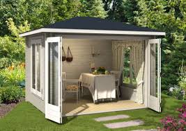 Kaufen Sie Das Gartenhaus Summertime 40 Mit Grosser Falttur Ausstellfenster Isolierglas Vom Profi Fur Gartenhauser In 2020 Gartenhaus Sommerhaus Haus Und Garten