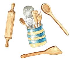 Kitchen Clipart Watercolor Kitchen Accessories Clip Art Cook Etsy In 2021 Kitchen Clipart Cooking Clipart Clip Art