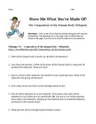 This photo of the ha'penny bridge in my home city of dublin was the perfect candidate for a centred composition. Show Me What You Re Made Of The Composition Of The Human Body Webquest Pdf